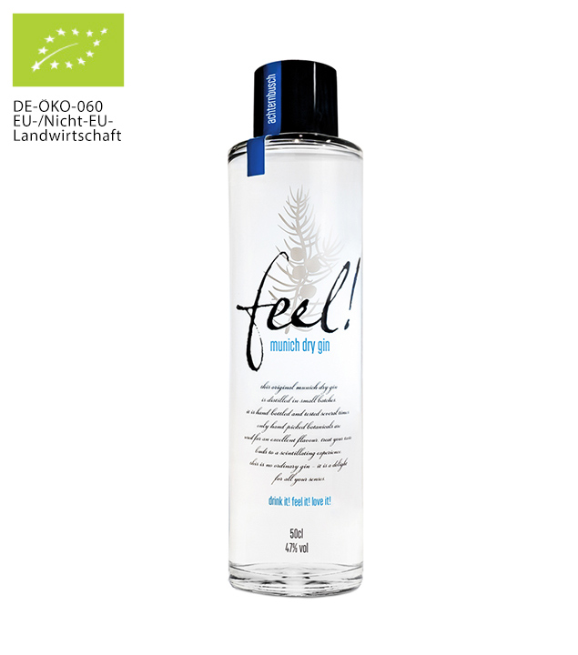 Feel! Munich Dry Gin Bio (47 % vol., 0,5 Liter)