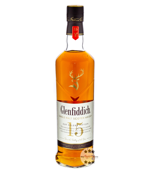 Glenfiddich 15 Jahre Single Malt Whisky (40 % vol., 0,7 Liter)