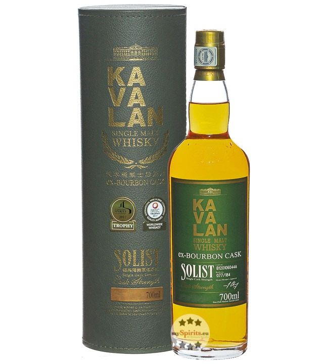 Kavalan Solist Ex-Bourbon Single Malt Whisky (57,1 % Vol., 0,7 Liter)
