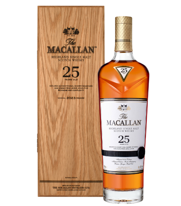 Macallan 25 Jahre Sherry Oak Single Malt Whisky (43 % vol, 0,7 Liter)