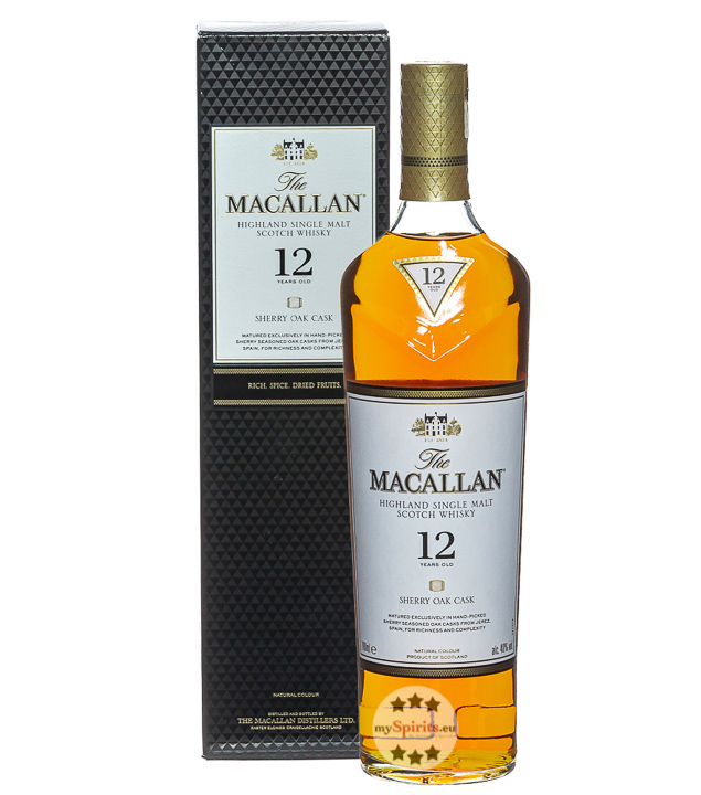 Macallan Sherry Oak 12 Jahre Single Malt Whisky (40 % Vol., 0,7 Liter)