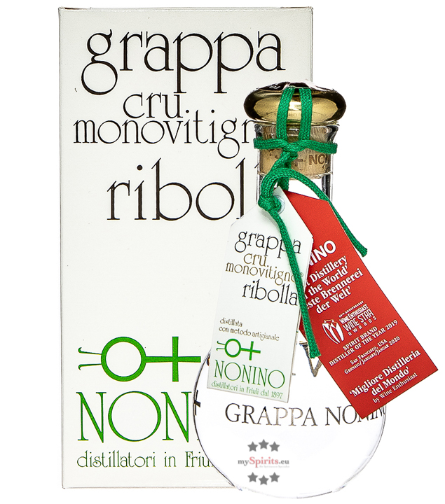 Nonino Grappa Cru Monovitigno Ribolla (45 % vol., 0,2 Liter)