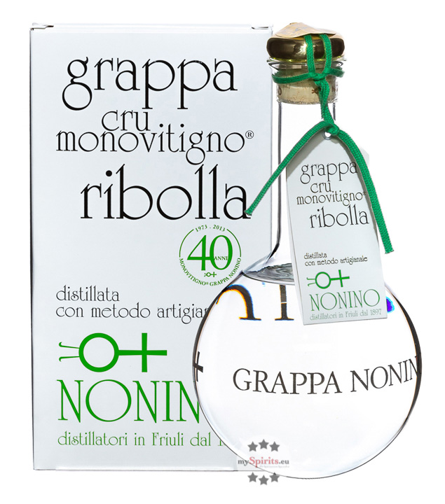 Nonino Grappa Cru Monovitigno Ribolla (45 % vol., 1,0 Liter)