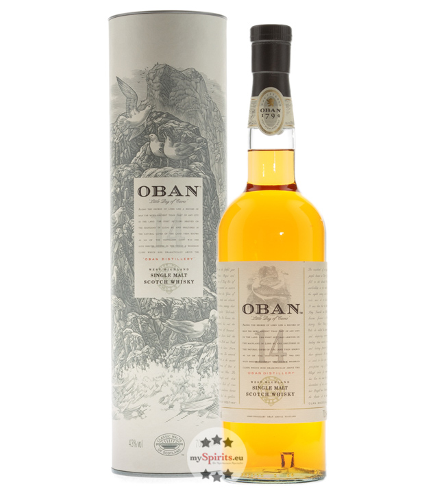 Oban 14 Jahre Highland Single Malt Whisky (43 % vol., 0,7 Liter)