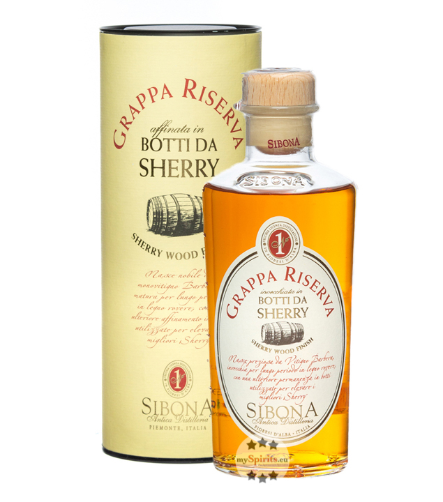 Sibona Grappa Riserva Botti da Sherry (40 % Vol., 0,5 Liter)