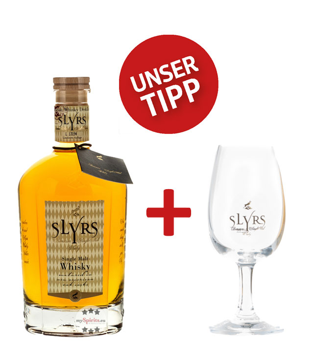Slyrs Bavarian Single Malt Glas Whisky 0,7 Slyrs vol. 43% l 