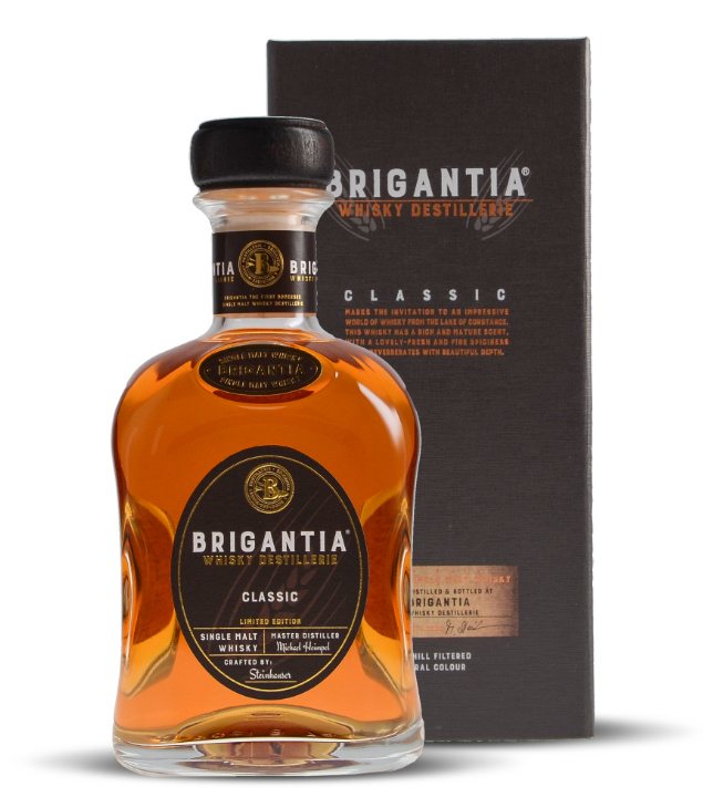 Steinhauser Brigantia Single Malt Whisky vom Bodensee (43 % vol., 0,7 Liter)