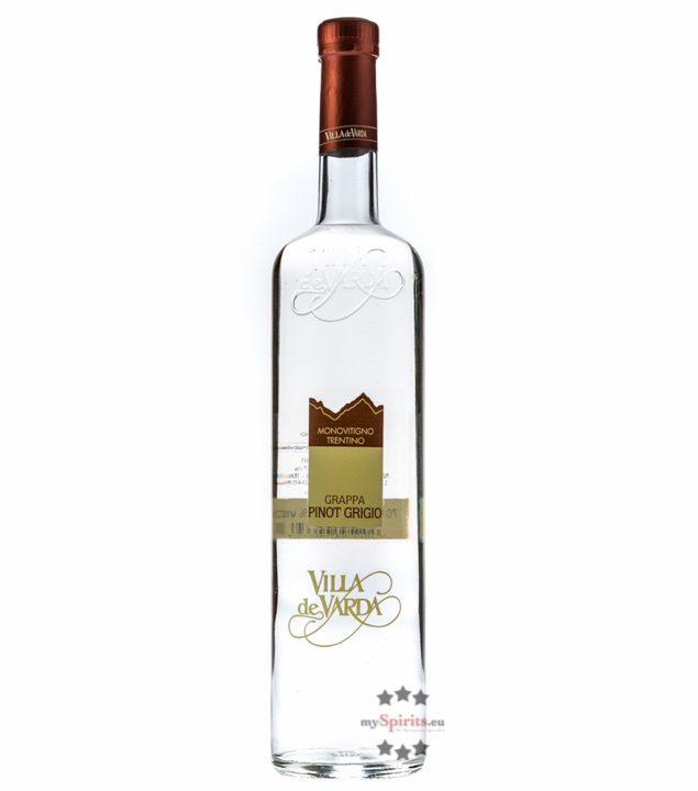Villa de Varda Grappa Pinot Grigio Monovitigno (40 % vol., 0,7 Liter)
