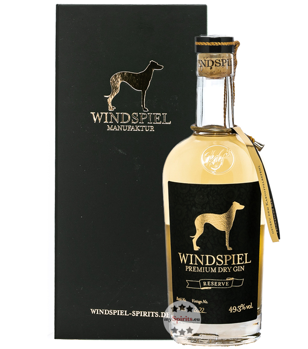 Windspiel Premium Dry Gin Reserve (49,3 % vol., 0,5 Liter)