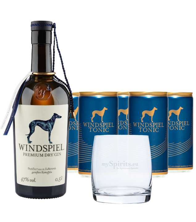 Windspiel Gin & Windspiel Tonic Set (47 % vol., 1,5 Liter)