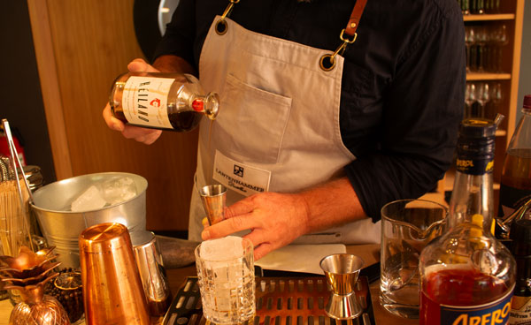 Zubereitung Bavarian Boulevardier mit Heiland Likör