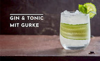 Gin Tonic mit Gurke zum Welt-Gurken-Tag