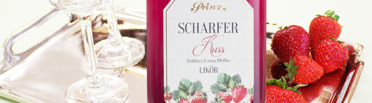 Prinz Scharfer Kuss, Erdbeerlikör mit rosa Pfeffer