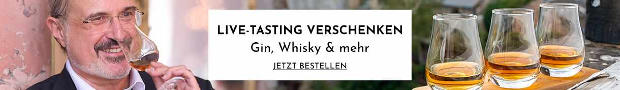 Live-Tasting Verschenken - Gin, Whisky & mehr. Jetzt bestellen