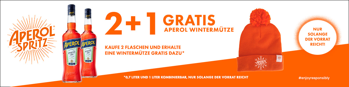 Jetzt gratis Wintermütze von Aperol sichern!