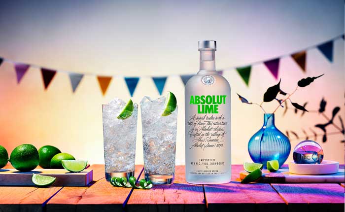 Absolut Lime, eine der tollen Absolut Vodka Sorten