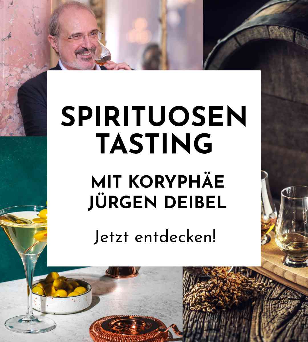 Spirituosen-Tastings mit renommiertem Experten Jürgen Deibel