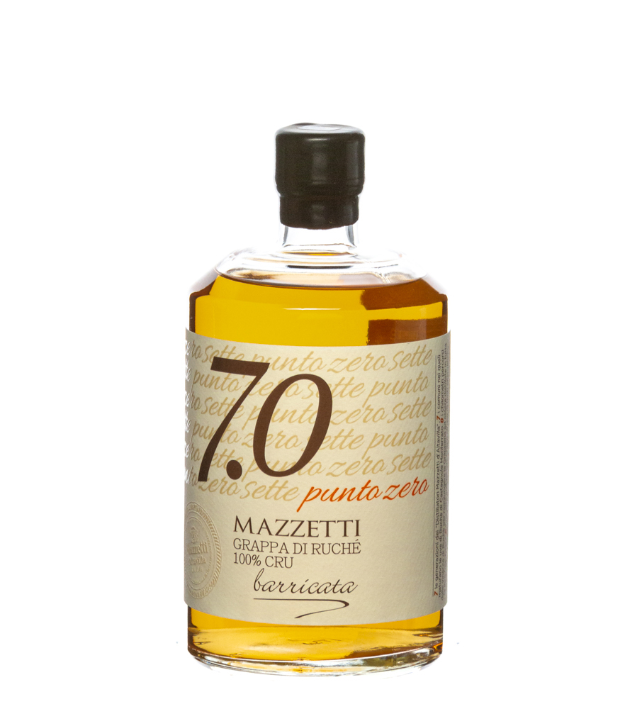 Image of Mazzetti d’Altavilla Grappa 7.0 di Ruché Barricata / 43 % Vol. / 0,7 Liter-Flasche