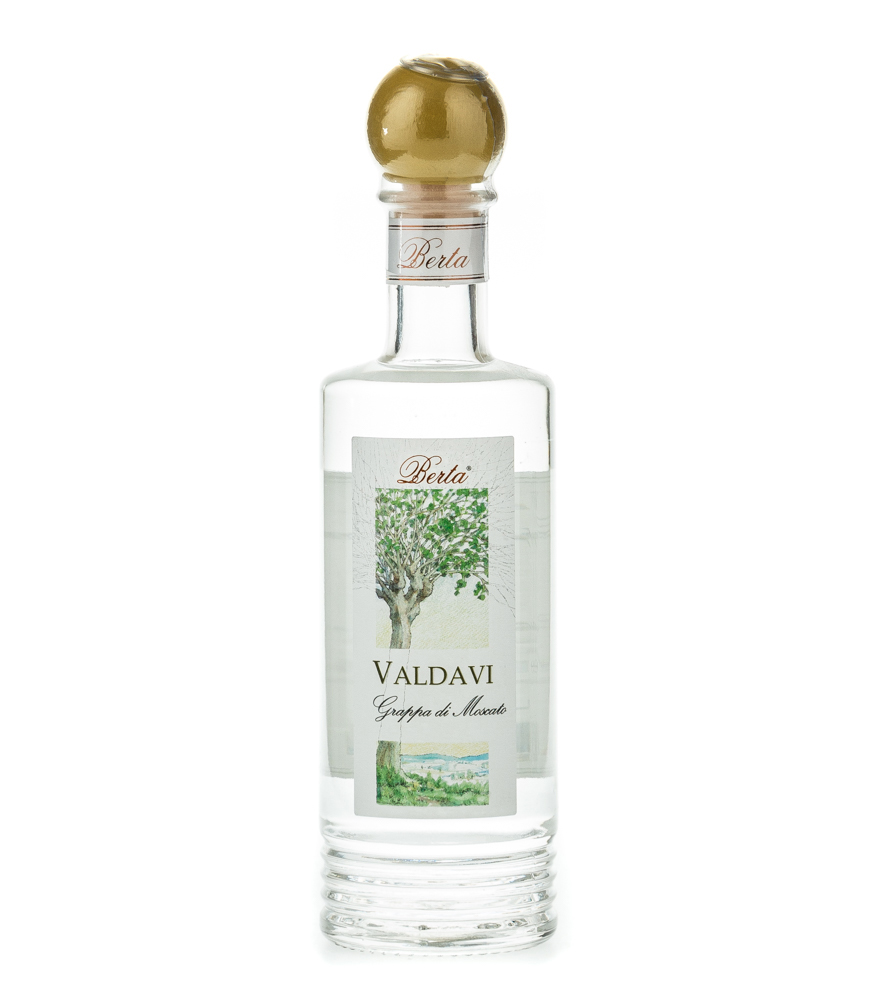 Image of Distillerie Berta Valdavi - Grappa di Moscato / 40 % vol. / 0,2 Liter-Flasche