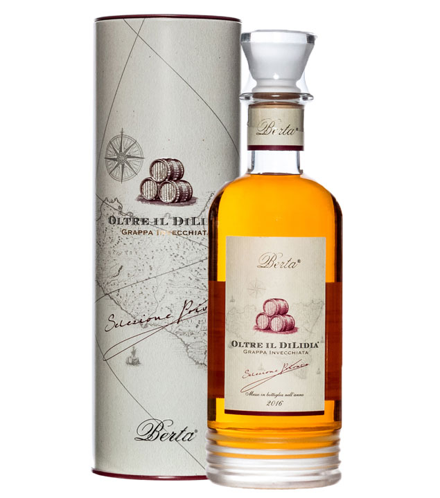 Image of Berta: Oltre Il DiLidia Riserva Grappa Invecchiata / 43 % vol. / 0,7 Liter-Flasche in Geschenkbox