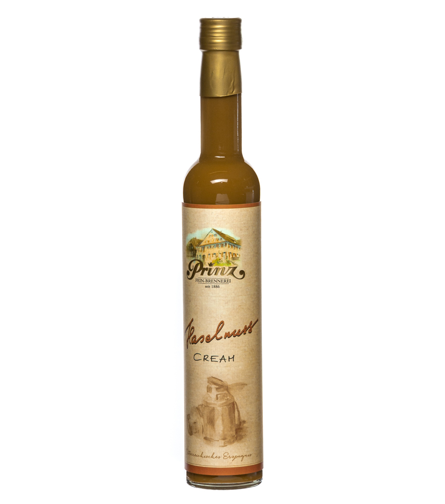 Prinz Haselnuss-Cream Haselnuss-Sahne-Likör / 15 % Vol. / 0,5 Liter-Flasche