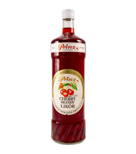 Prinz: Cherry Brandy Kirschenlikör / 20,5 % Vol. / 1,0 Liter-Flasche