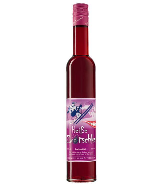 Prinz Heiße Zwetschke - Frucht-Likör zum Erwärmen / 16% Vol. / 0,5 Liter - Flasche