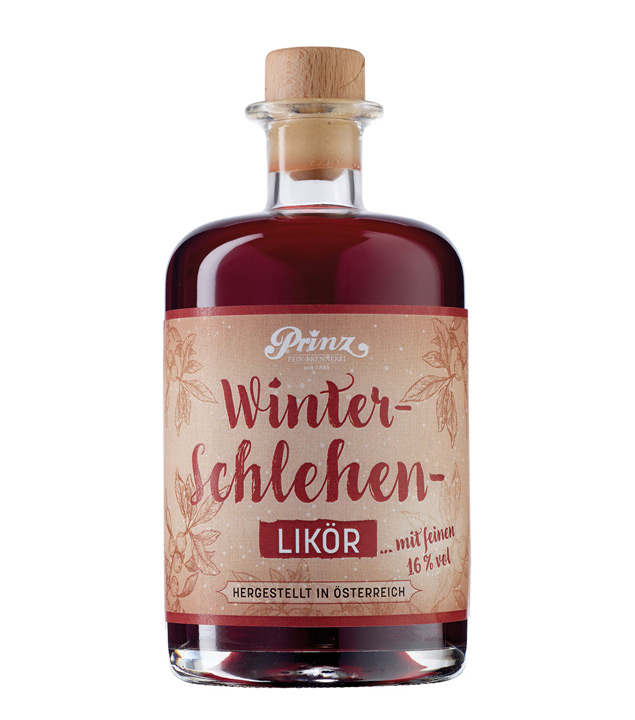 Prinz Winterschlehen-Likör / 16 % Vol. / 0,5 Liter-Flasche