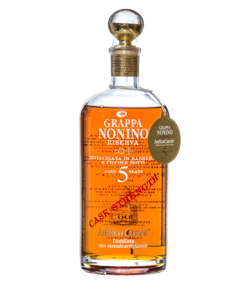 Image of Grappa Nonino Antica Cuvée Cask Strength 5 Jahre / 59,9 % Vol. / 0,7 Liter-Flasche