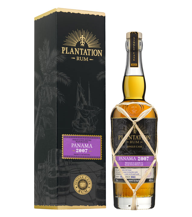 Image of Plantation Panama 2007 Rum Syrah Côte Rôtie Maturation / 46,2 % vol / 0,7 Liter-Flasche in Geschenkkarton