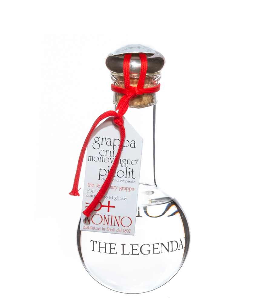 Image of Nonino Grappa Picolit Cru Monovitigno / 50 % vol. / 0,2 L Flasche mundgeblasen im Geschenk-Karton