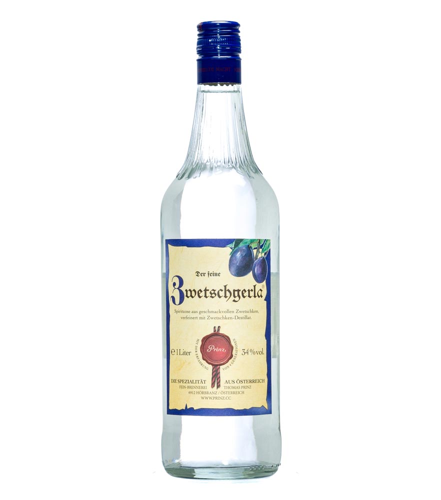 Prinz: Zwetschgerla / 34% Vol. / 1,0 Liter - Flasche