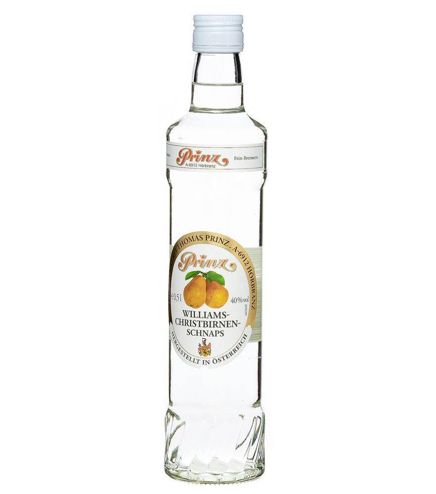 Prinz: Williams-Birnen-Schnaps / 40% Vol. / 0,5 Liter - Flasche