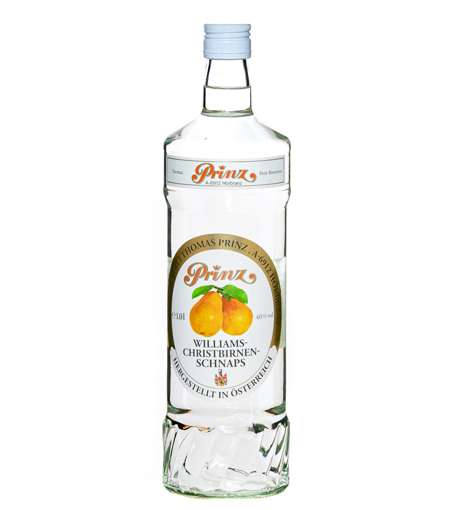 Image of Prinz: Williams-Birnen Schnaps / 40 % Vol. / 1,0 Liter-Flasche