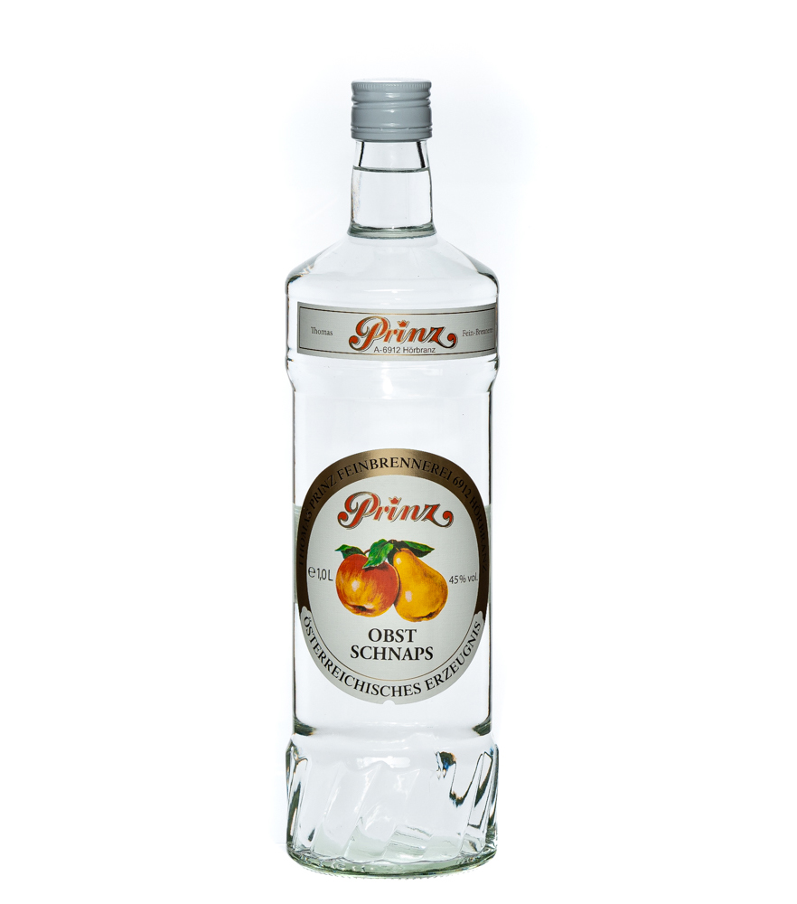 Prinz: Obstschnaps / 40 % Vol. / 1,0 Liter-Flasche