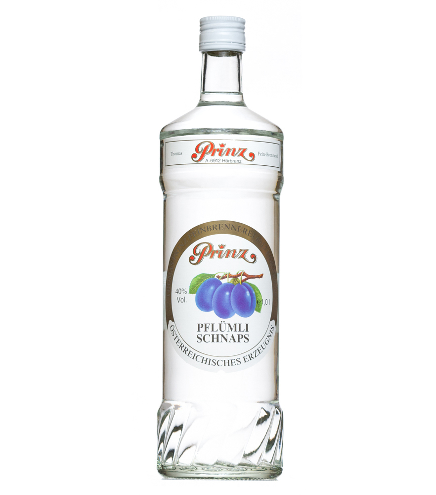 Prinz Pflümli Schnaps Zwetschgenschnaps / 40 % Vol. / 1,0 Liter-Flasche