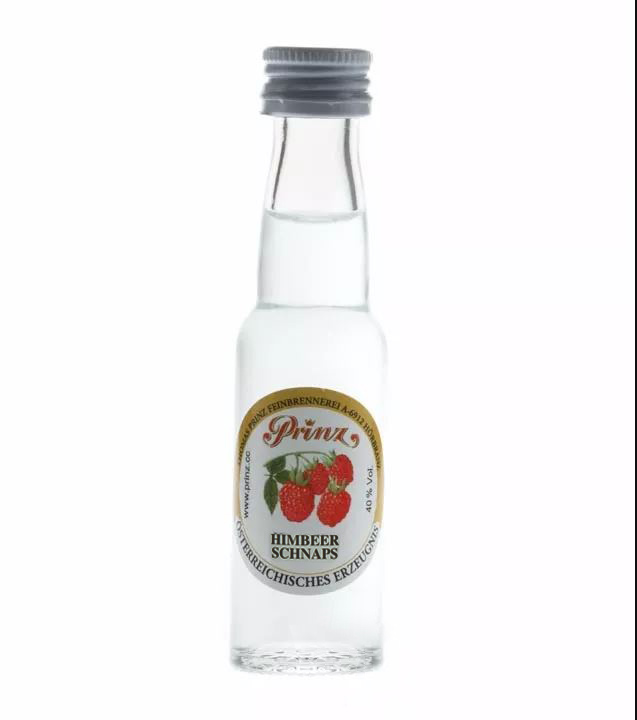 Image of Prinz: Himbeer-Schnaps / 40 % Vol. / 0,02 Liter - Flasche