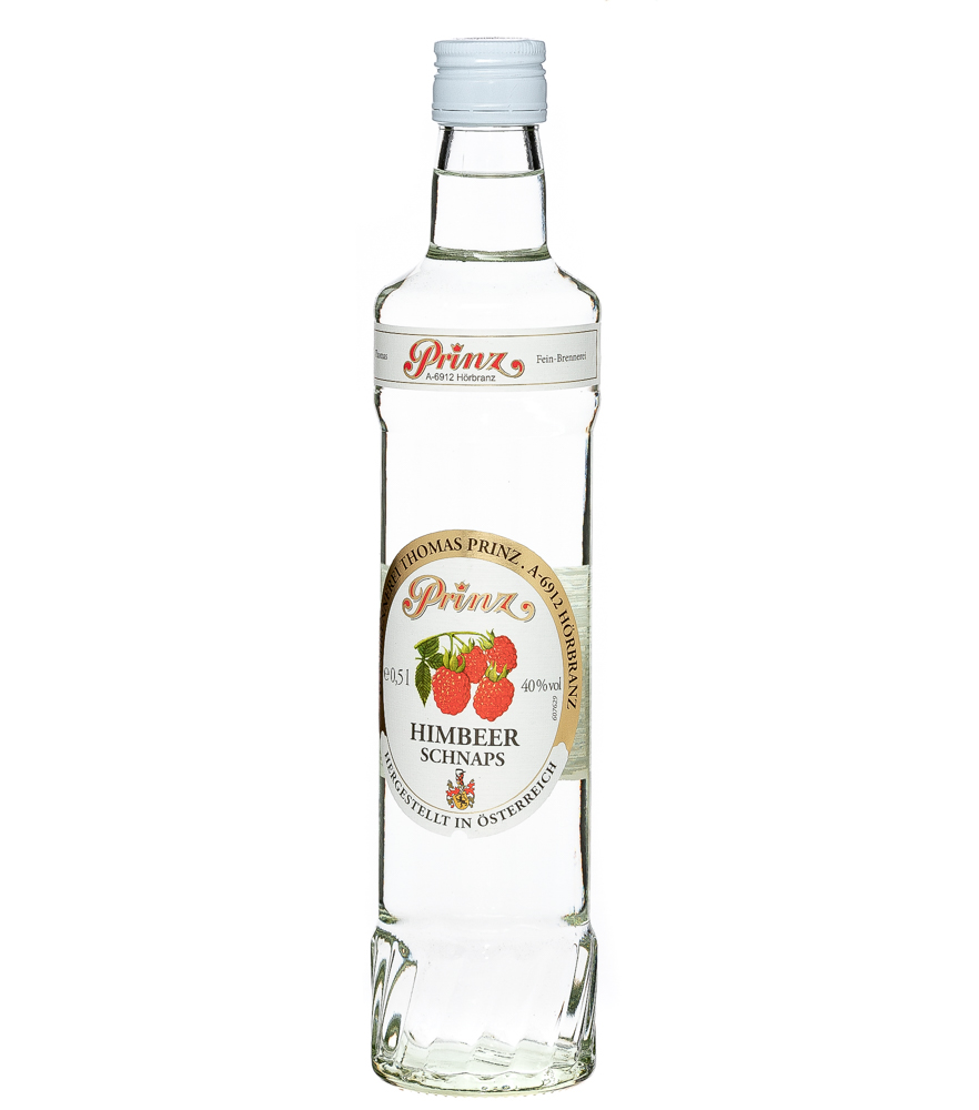 Prinz: Himbeer-Schnaps / 40 % Vol. / 0,5 Liter - Flasche