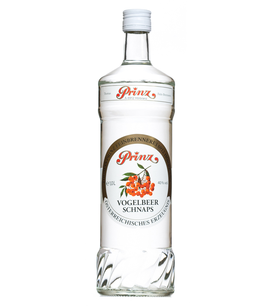 Prinz: Vogelbeer Schnaps / 40 % Vol. / 1,0 Liter-Flasche