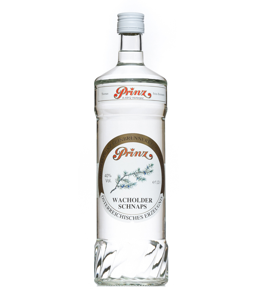 Prinz: Wacholder Schnaps / 40 % Vol. / 1,0 Liter-Flasche