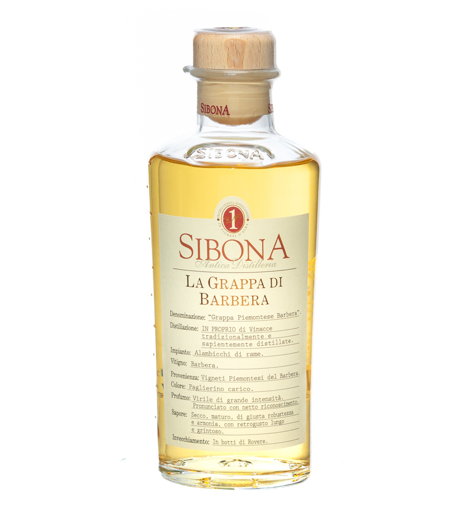 Image of Sibona Grappa di Barbera / 40 % Vol. / 0,5 Liter-Flasche