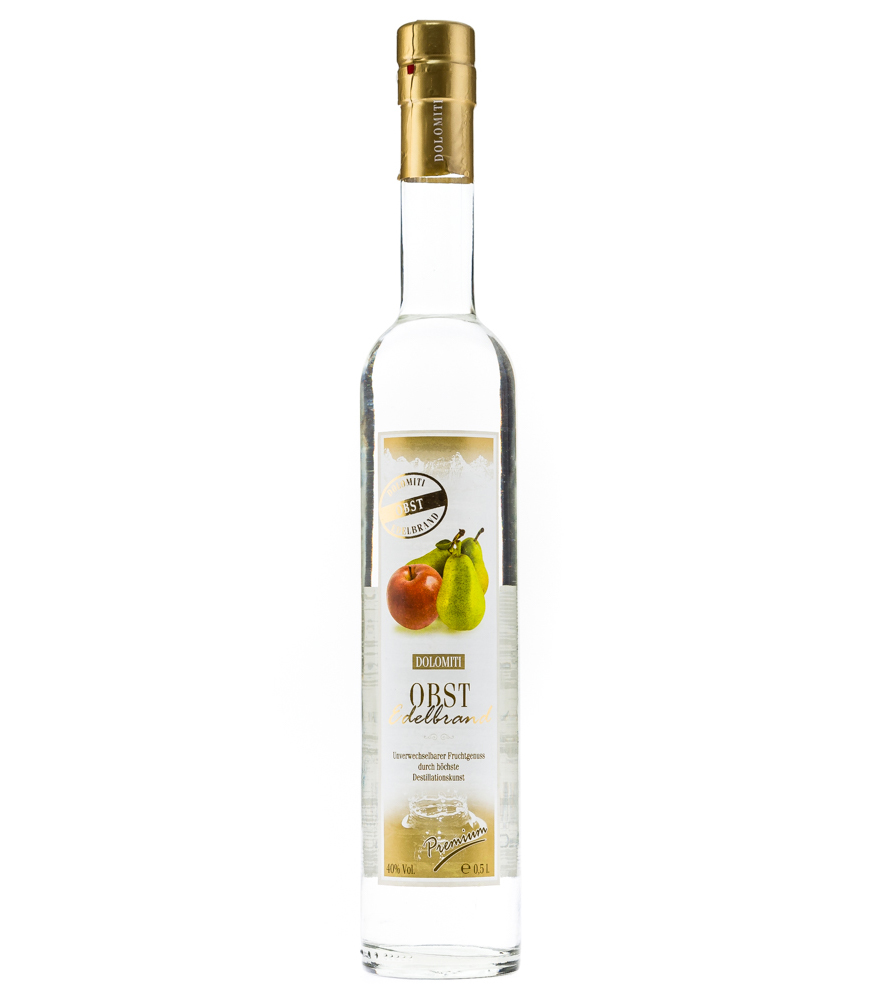 Dolomiti Obst Edelbrand / 40 % Vol. / 0,5 Liter-Flasche