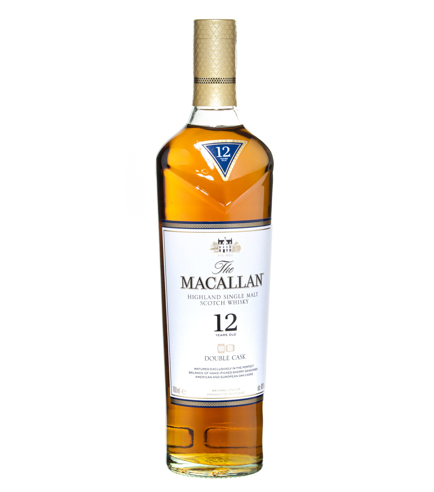 Image of The Macallan 12 Jahre Double Cask Highland Single Malt Scotch Whisky / 40 % Vol. / 0,7 Liter-Flasche in Geschenkkarton