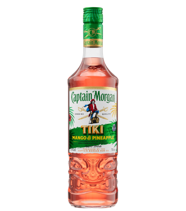 Image of Captain Morgan Tiki Mango & Pineapple Spirit Drink (Rum-Basis) / 25 % Vol. / 0,7 Liter-Flasche