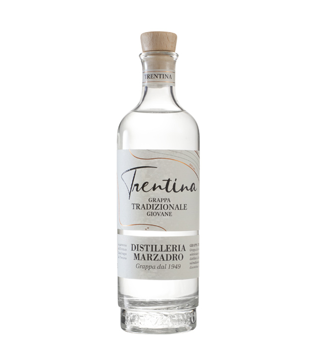 Image of Marzadro: La Trentina Tradizionale Grappa giovane / 41 % Vol. / 0,2 Liter-Flasche