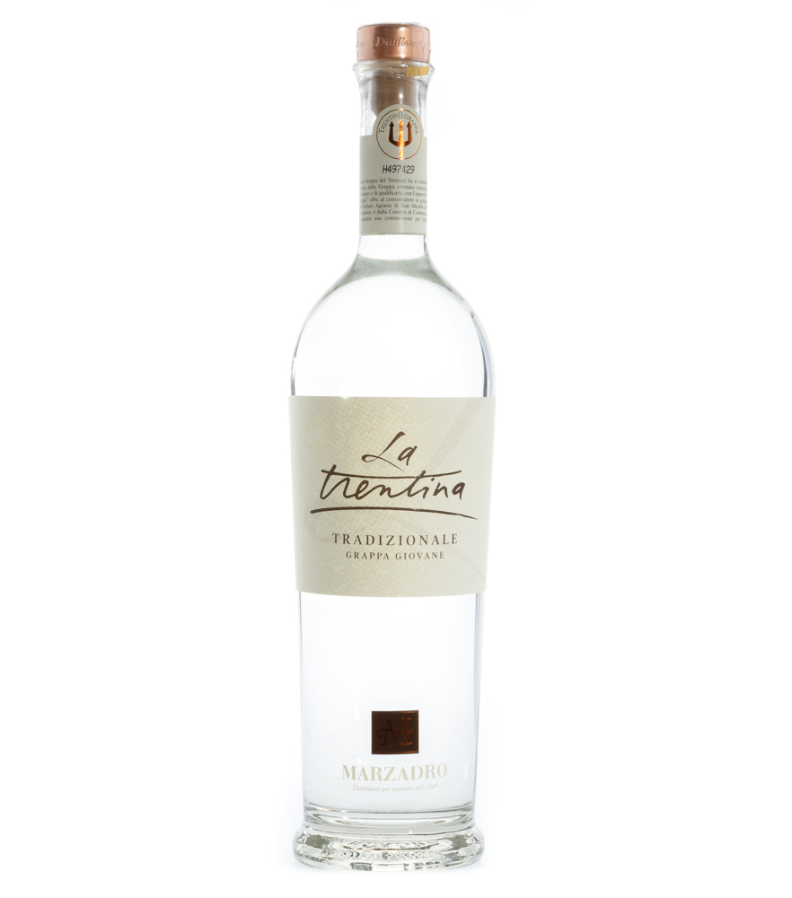 Image of Marzadro: La Trentina Tradizionale Grappa giovane / 41 % Vol. / 0,7 Liter-Flasche