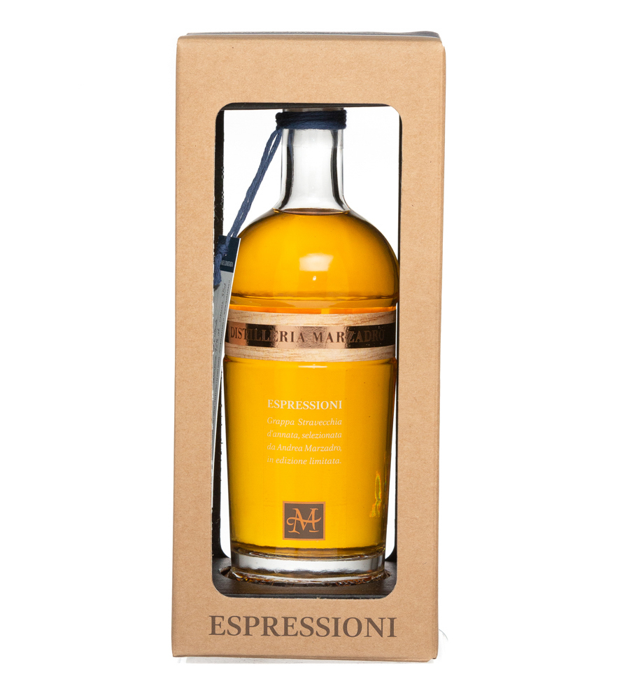 Image of Marzadro Grappa Espressioni Solera / 42 % Vol. / 0,35 Liter-Flasche in Geschenkbox