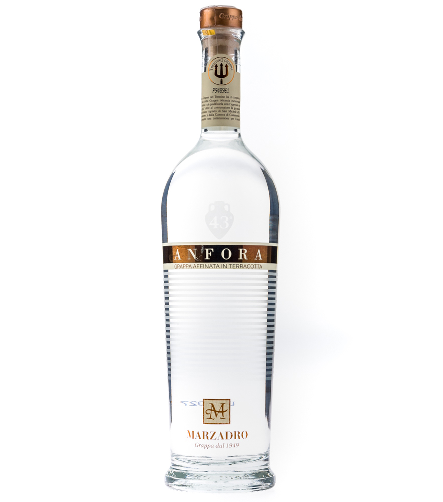 Image of Marzadro Grappa Anfora – Grappa aus Terrakottabehältern / 43 % Vol. / 0,7 Liter-Flasche