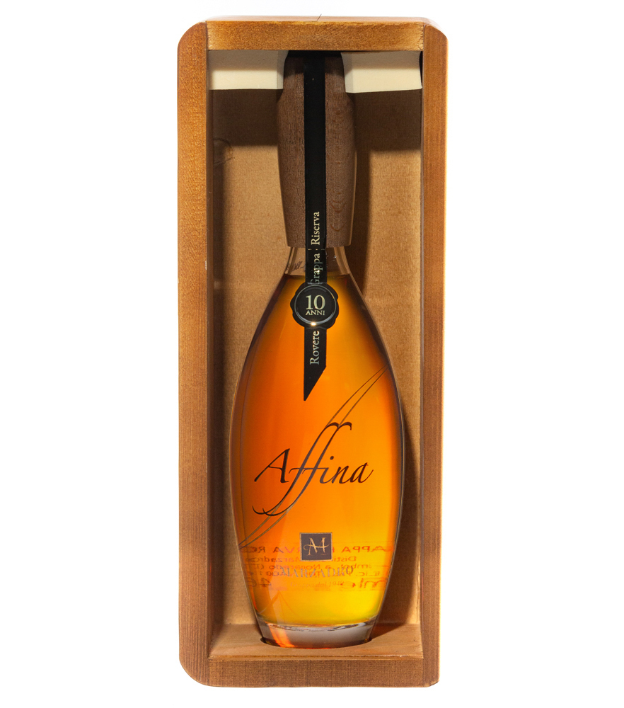 Image of Marzadro Grappa Affina Riserva Rovere / 46,5 % Vol. / 0,35 Liter-Flasche in Holzschatulle