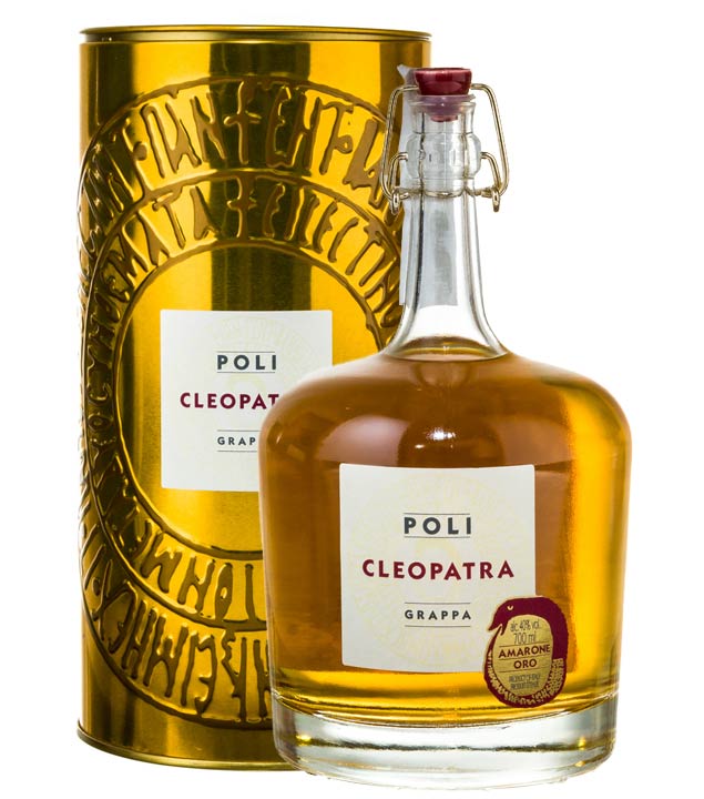 Image of Poli Grappa Cleopatra Amarone Oro / 40 % Vol. / 0,7 Liter-Flasche in Geschenkdose